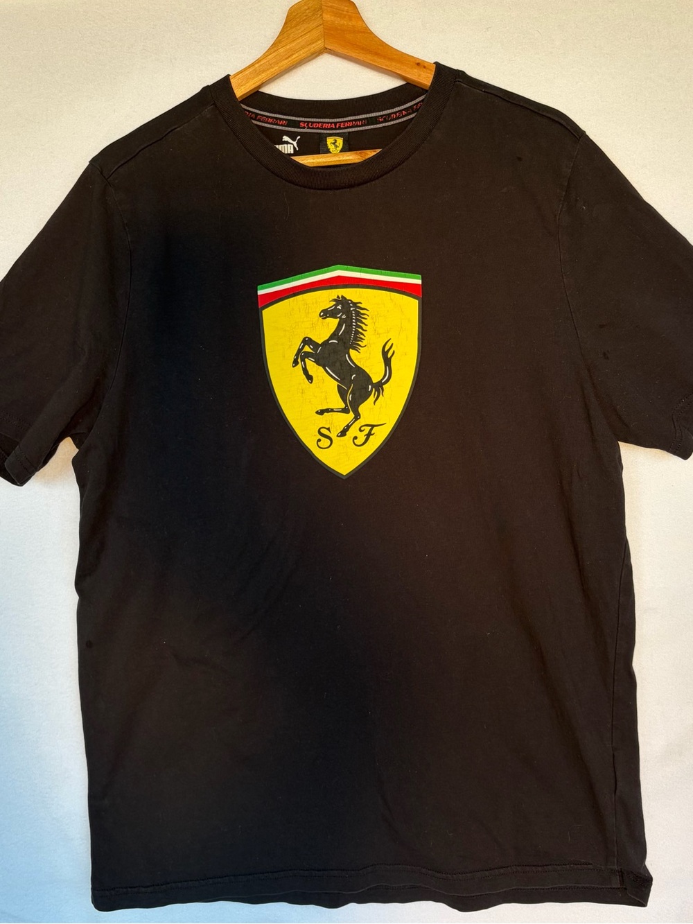 PUMA Scuderia Ferrari F1 Raching Shirt Motorsport Graphic Tee Large
